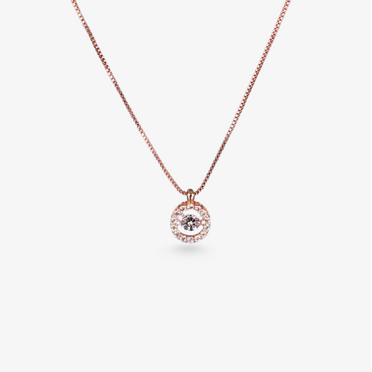Sparkling Round Hola S925 Silver Necklace